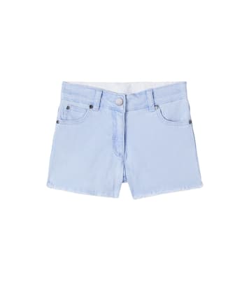 Jeansshorts mit Häkelstrick | Stella McCartney Kids