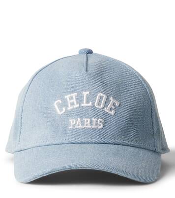Logo denim baseball cap | Chloé Kids