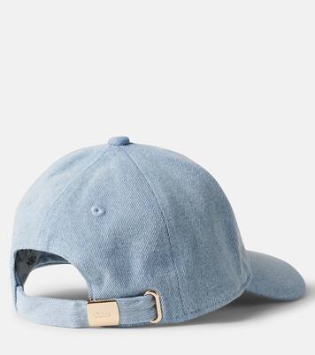 Logo denim baseball cap | Chloé Kids