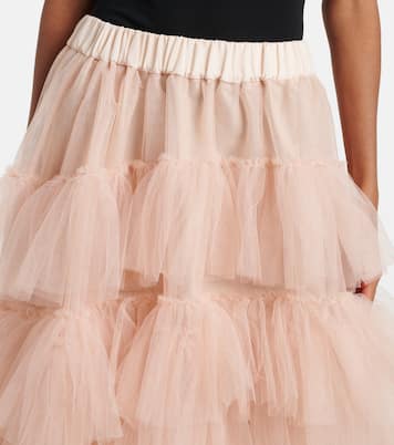 Ruffled tulle midi skirt | Simone Rocha