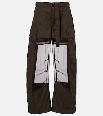 Paneled cotton cargo pants | Sacai