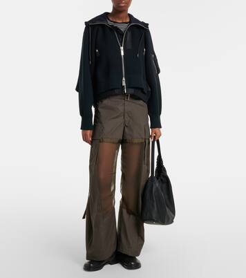 Paneled cotton cargo pants | Sacai