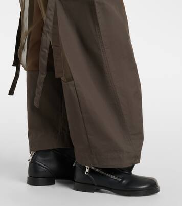 Paneled cotton cargo pants | Sacai
