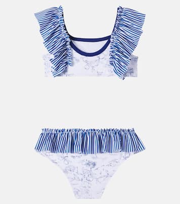 Bow-detail printed bikini | Patachou