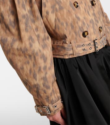 Printed cotton-blend jacket | Ganni