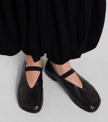 Glove leather ballet flats | Lemaire