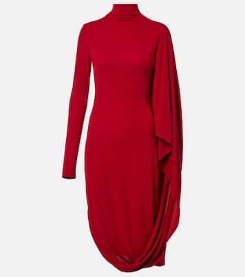 Caped crêpe jersey minidress | Stella McCartney