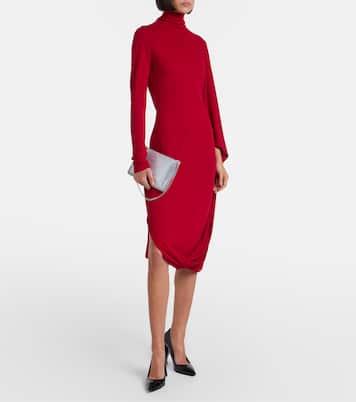Caped crêpe jersey minidress | Stella McCartney