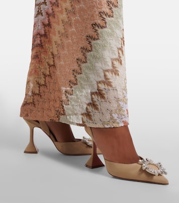 Begum embellished suede slingback pumps | Amina Muaddi