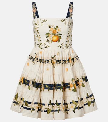 Lima floral cotton minidress | Agua by Agua Bendita