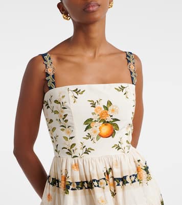 Lima floral cotton minidress | Agua by Agua Bendita