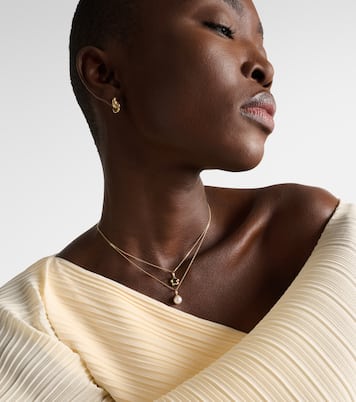 Essential 18kt gold necklace with pearl | Stone and Strand