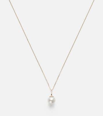 Essential 18kt gold necklace with pearl | Stone and Strand