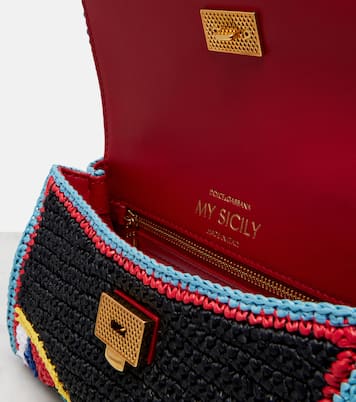 My Sicily Mini crochet top-handle bag | Dolce&Gabbana