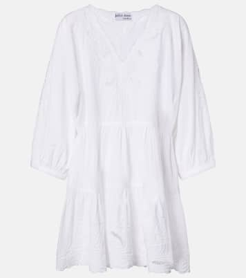 Embroidered cotton poplin minidress | Juliet Dunn