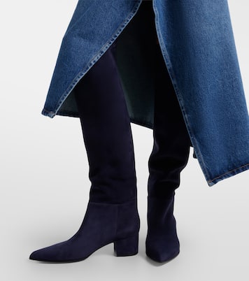Suede knee-high boots | Gianvito Rossi