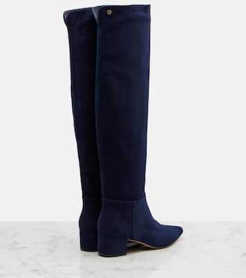 Suede knee-high boots | Gianvito Rossi
