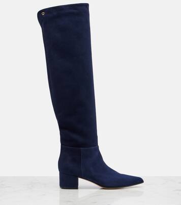 Suede knee-high boots | Gianvito Rossi