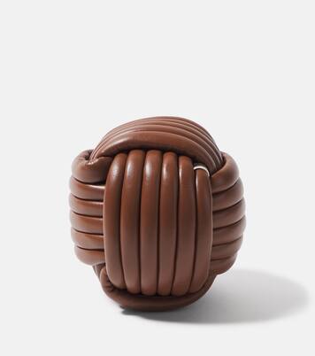 Nodo leather doorstop | Giobagnara