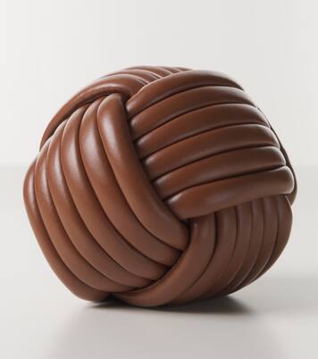 Nodo leather doorstop | Giobagnara