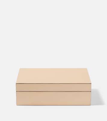 Frank wood and leather watch box | Giobagnara