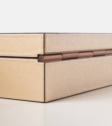 Frank wood and leather watch box | Giobagnara
