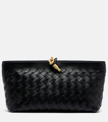 Andiamo Intrecciato Small leather clutch | Bottega Veneta