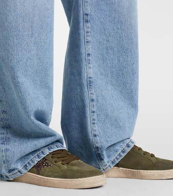 Ball Star glitter suede sneakers | Golden Goose