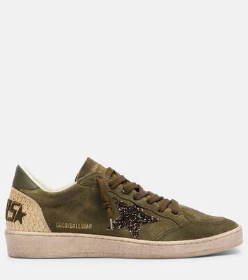 Ball Star glitter suede sneakers | Golden Goose