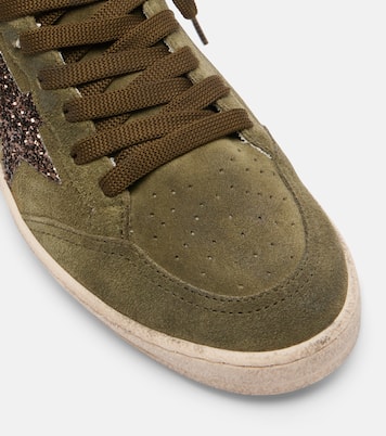 Ball Star glitter suede sneakers | Golden Goose