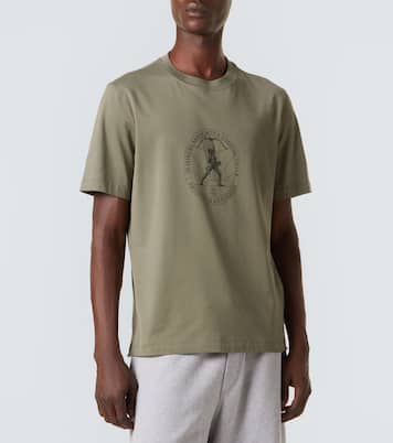 Bedrucktes T-Shirt aus Baumwolle | Brunello Cucinelli
