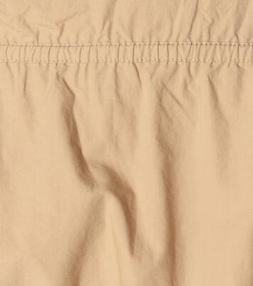 Top Globulus raccourci à encolure bardot en coton | Marysia