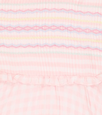 Robe brodée à carreaux vichy | Self-Portrait Kids