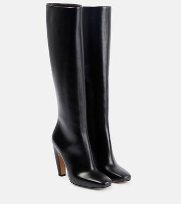 Leather knee-high boots | Bottega Veneta