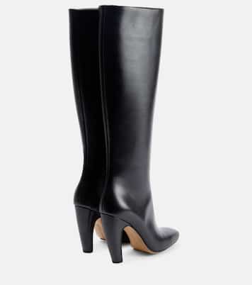 Leather knee-high boots | Bottega Veneta