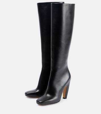 Leather knee-high boots | Bottega Veneta