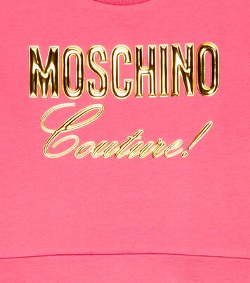 Sweat-shirt en coton à logo | Moschino Kids