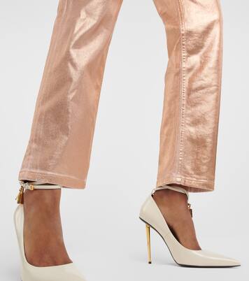 Beschichtete Mid-Rise Boyfriend Jeans | Tom Ford