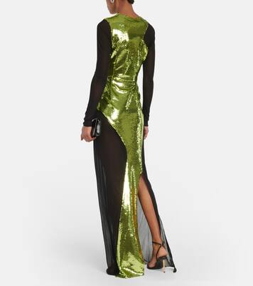 Robe aus Tüll mit Pailletten | Tom Ford