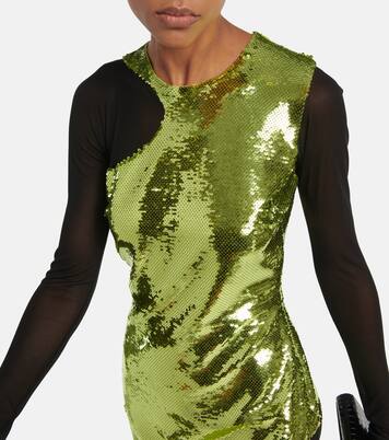 Robe aus Tüll mit Pailletten | Tom Ford