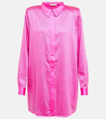 Verziertes Hemd aus Satin | Self-Portrait