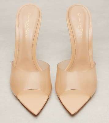 Elle 105 TPU and patent leather mules | Gianvito Rossi