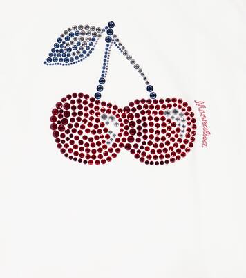 Embroidered cotton jersey dress | Monnalisa