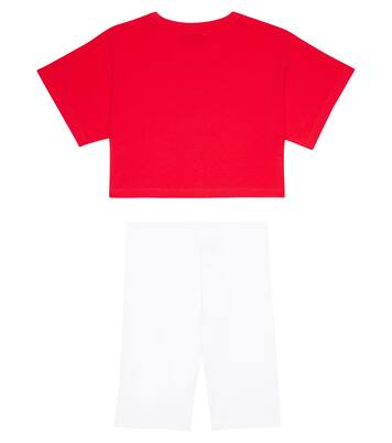Set aus T-Shirt und Shorts aus Jersey | Moschino Kids