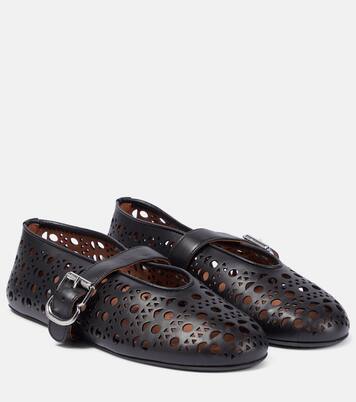 Ballerinas Vienne aus Leder | Alaïa