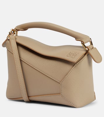 Puzzle Edge Mini leather tote bag | Loewe