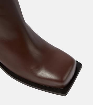 Ankle Boots Blondine aus Leder | Gia Borghini