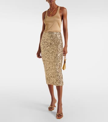 Sequined midi skirt | Rotate