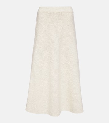 Falda midi Pablo de bouclé de lana y seda | Gabriela Hearst