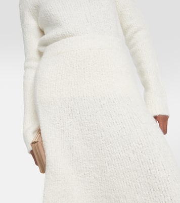 Falda midi Pablo de bouclé de lana y seda | Gabriela Hearst